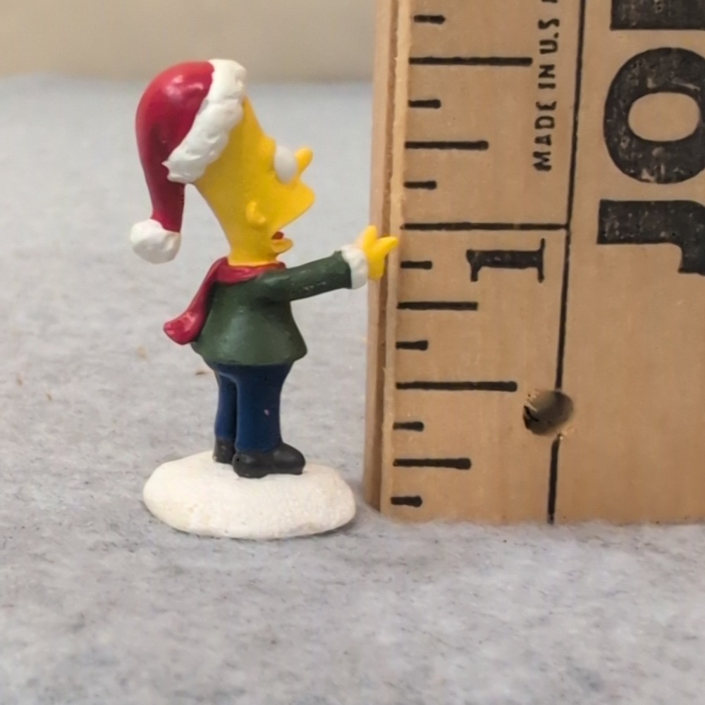 The Simpsons Hawthorne Village Bart Watch Out Homey Figurine 2005 Santa Hat - Picture 3 of 4